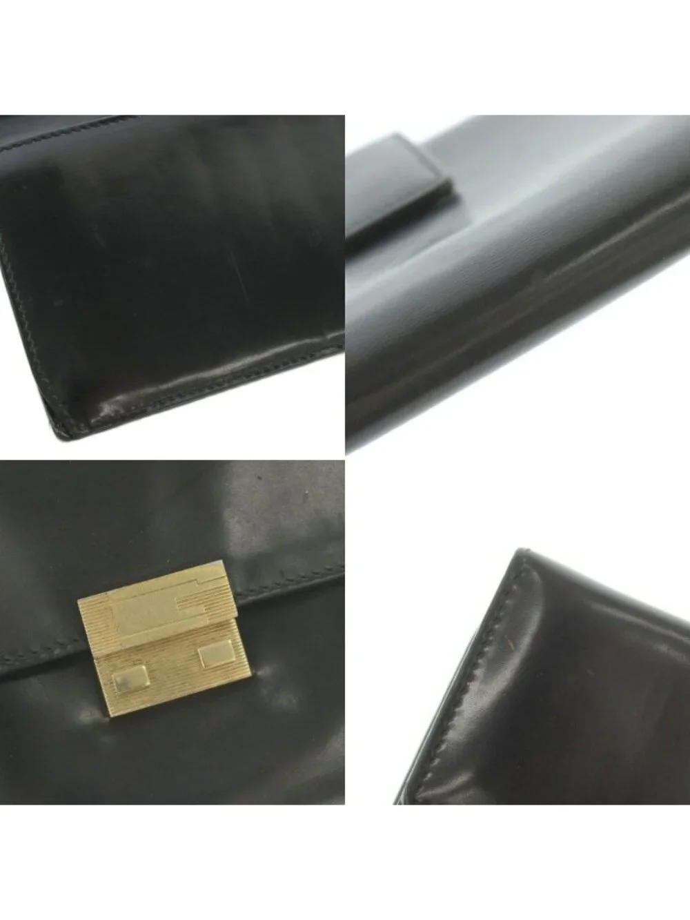 Gucci Wallet Bifold Coin Purse Leather Black